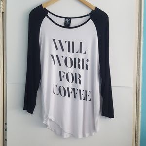 Recycled Karma Graphic Baseball T-shirt